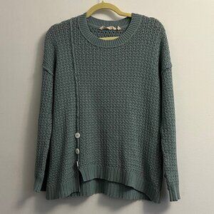 Soft Surroundings Leander Touch of Cashmere Buttons Detail Sweater